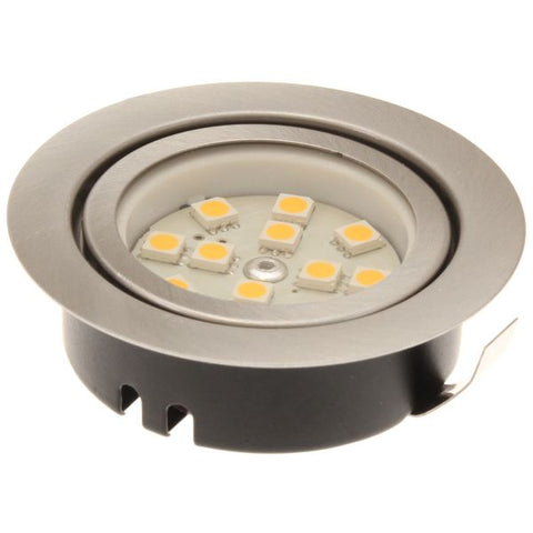 Nickel Recessed LED Downlight Unswitched (Warm White)