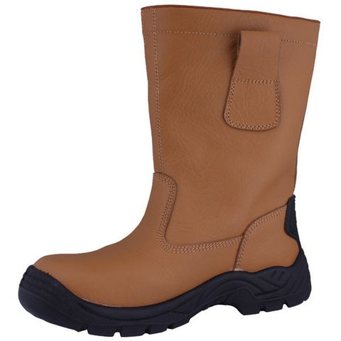 Rigger Safety Boot Tan Leather Size 12