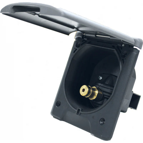 Fawo Black Mains Water Inlet with Magnetic Lock