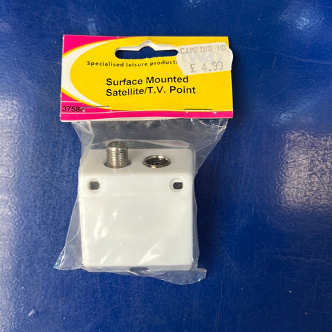 Surface mounted satellite tv point