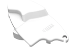 Fiamma F65L 2018 Left Hand Pelmet Cap White (98655-02-)
