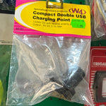 W4 compact double usb charging point