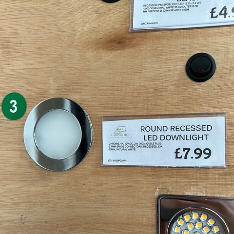 Round recessed led down light