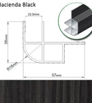 Locker Door Profile 57x38x2200mm (colour options)