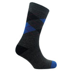 Mens lightweight thermal insulated argyle socks (assorted colours)