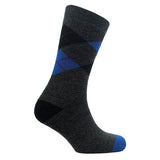 Mens lightweight thermal insulated argyle socks (assorted colours)
