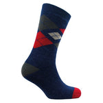 Mens lightweight thermal insulated argyle socks (assorted colours)