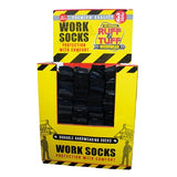Mens Rough And Tough Work Sock Dump Bin Black