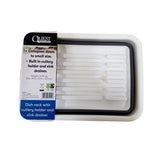 Collapsible-Wares Dish Rack With Cutlery Holder And Sink Drainer