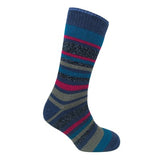 Ladies Thermal Insulated Striped Socks (Assorted Colours)