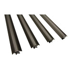 17mm Aluminium profile black (order multiples of 6 only)