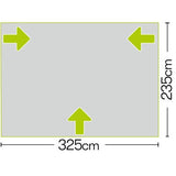 Quest Falcon 325 poled porch awning