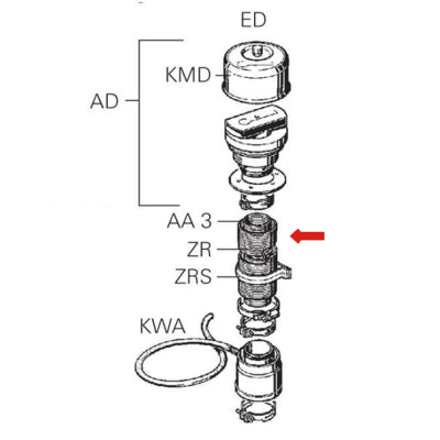 Exhaust tube AA 0 55mm inner (order in multiples of 20 metres only)