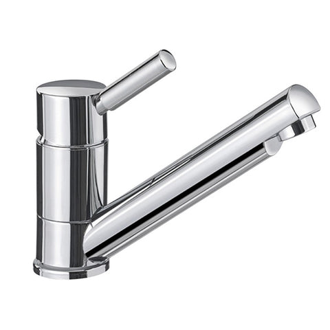 Trend E mixer tap with 25cm flexi hose with barbed ends and 33mm hole size