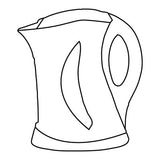 Scotsman Low Wattage Black Kettle (1.7L) Camping Caravan Motorhome