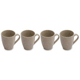 4 Piece Premium Mug Set In White Granite