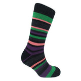 Ladies Thermal Insulated Striped Socks (Assorted Colours)