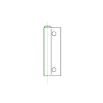Hartal Exterior Door Hinge (L/H Upper R/H Lower)