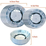Liberty Linosa 12 Piece Melamine Dinner Set