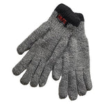 Mens grey marl thermal insulated gloves