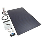 100wp Roof/Deck Top Kit, Black, Rear Cable