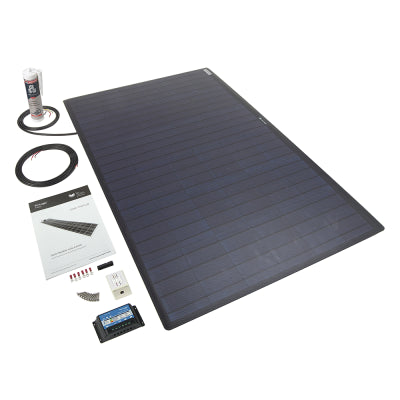 100wp Roof/Deck Top Kit, Black, Rear Cable