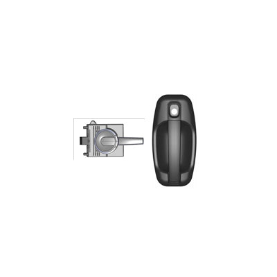 Hartal Left Hand Star Complete Lock, Black, suits HSC
