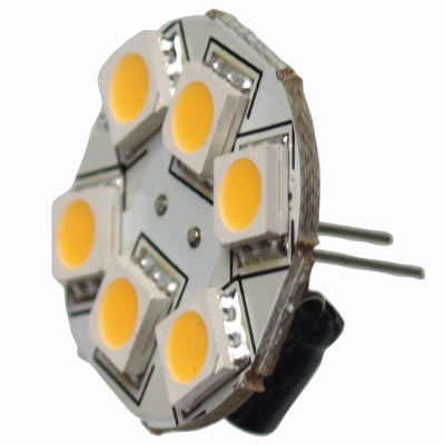 Reimo LED G4 Light Bulb, 1.2w/87 Lumen, 6 warm-white SMD,