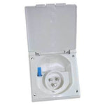 Fawo White 240v Flush Mains Inlet