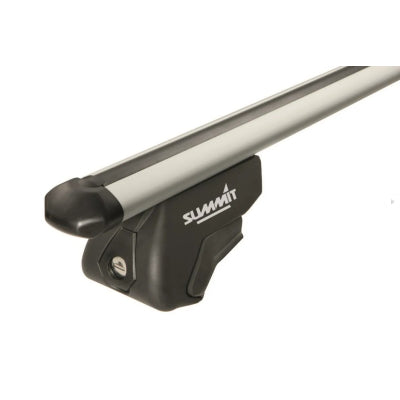 Summit Premium Aluminium Multi-Fit Roof Bars, Lockable, 1.2m