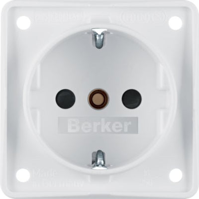 W4 Schuko Socket White