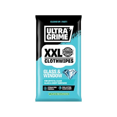 Ultra Grime Glass  Window 20 XXL Wipes