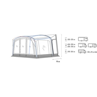 Neptune Vehicle Connector (high 260-280cm )