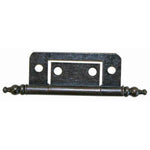 W4 bronze finish Flush hinge with finials
