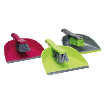 De-Luxe Dust Pan Brush