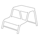 Double step in caravan white