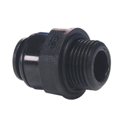 John Guest Black Acetal Straight Adaptor 12Mm 3/8