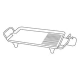 Large Low Wattage Healthy Griddle (40 X 23.5 X 9Cm)