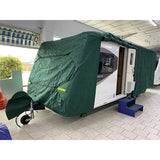 Caravan cover pro XXXLarge upto 8Ft wide 23ft-25ft (690 - 750 cm) green