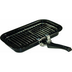 31cm mini grill pan black speckled enamel
