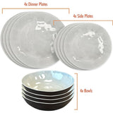 Liberty Capri 12 Piece Melamine Dinner Set