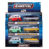 Camper Van Speedboat Die Cast Model Set