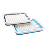 Collapsible-Wares Dish Rack With Cutlery Holder