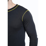 Mens Rough And Tough Thermal Long Sleeve Black Shirt (Mixed Sizes)