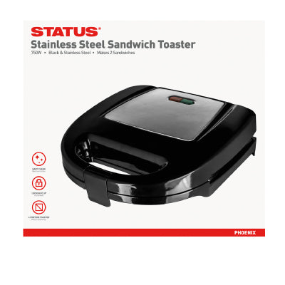 Status Phoenix S/Steel Sandwich Toaster (4 per box)