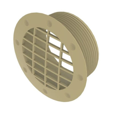 Whale Duct Fitting 65MM Fixed Vent Beige