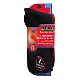 Mens Lightweight Thermal Insulated Black Socks