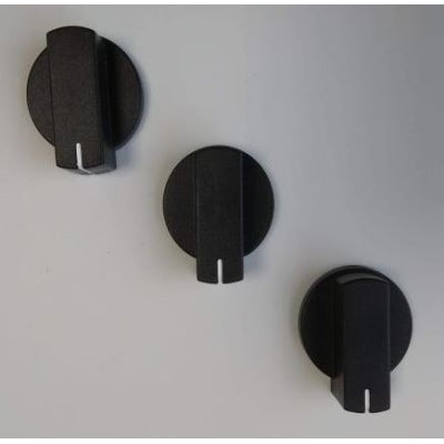 Thetford Spares Kit - Straight Knob Black (3 pack)