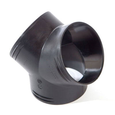 Whale Air Duct Fitting Equal Y Piece Black