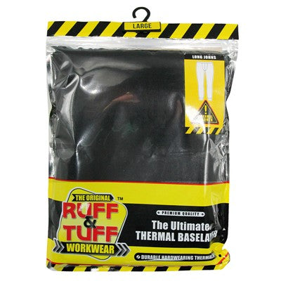 Mens Rough And Tough Thermal Long John Black (Mixed Sizes)
